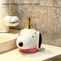 Creative Cartoon Snoopy Soap Dispenser, Home Bathroom Shower Gel Refill Bottle, Desktop Decorative Ornament