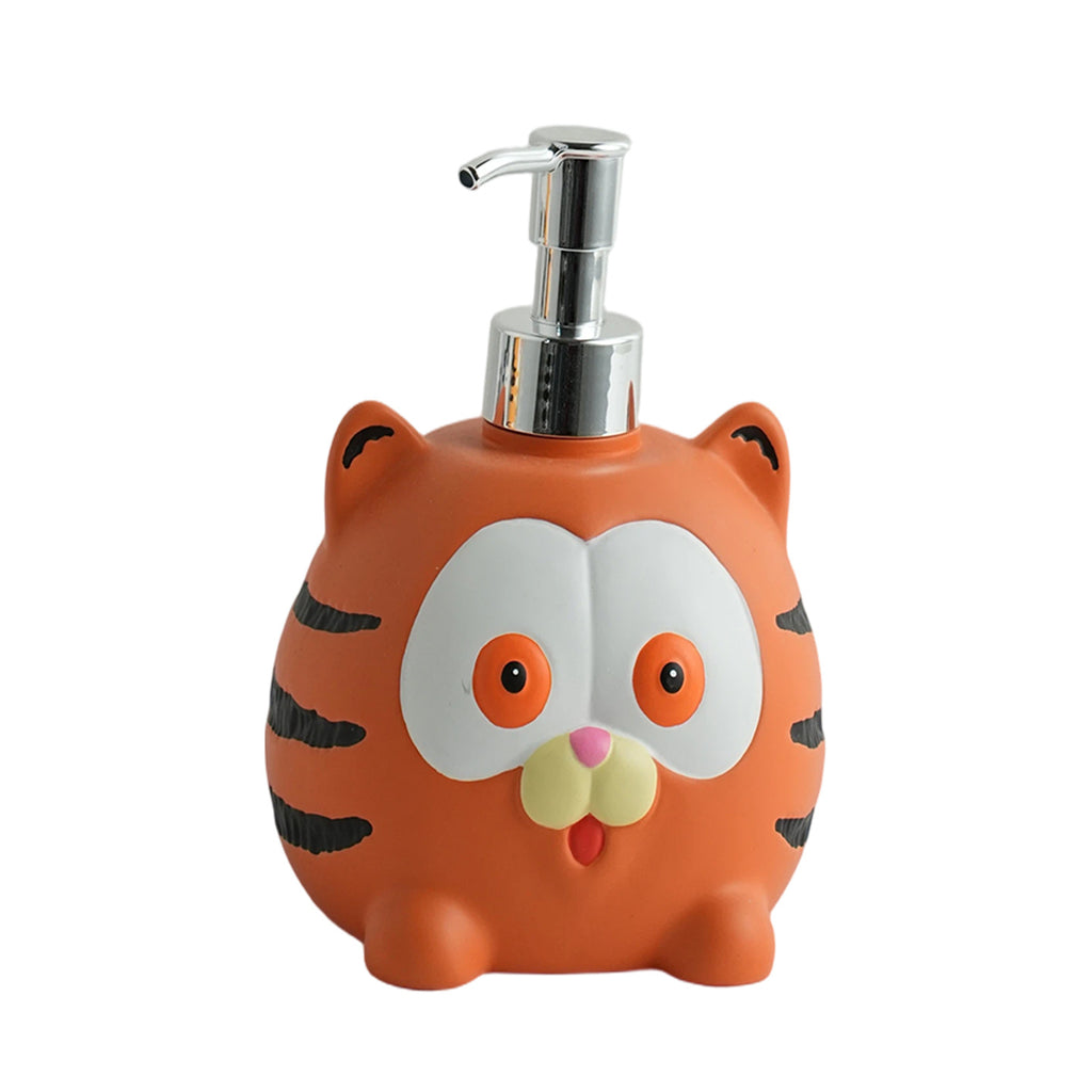 Cute Garfield Cat Pump Bottle for Liquid Soap, Hand Soap Dispenser, Bathroom &amp; Kitchen Cleaner Refill Bottle