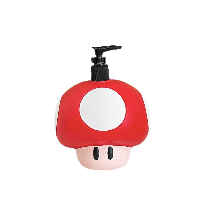 Cartoon Mario Mushroom Liquid Dispenser Bottle for Shampoo, Mickey Mouse Soap and Shower Gel Bottle with High Aesthetic Design