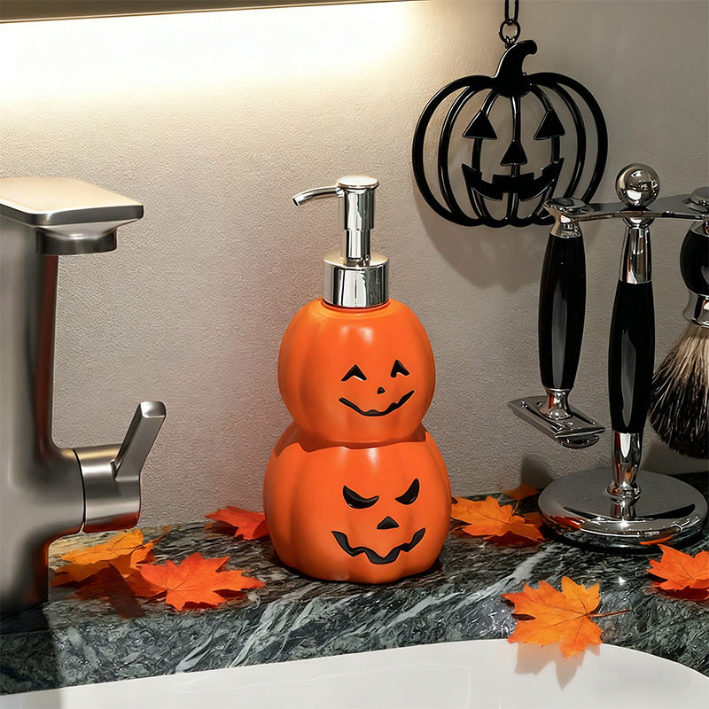 Ghost face pumpkin shaped bottle