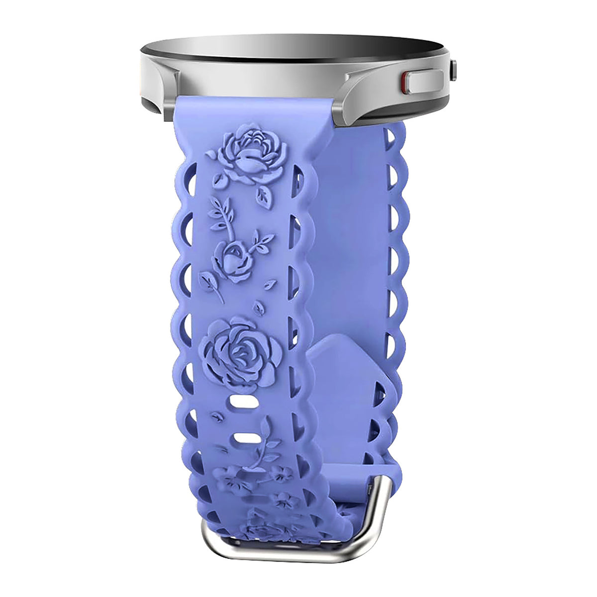 Suitable for 20mm flat silicone strap with hollowed out rose style strap