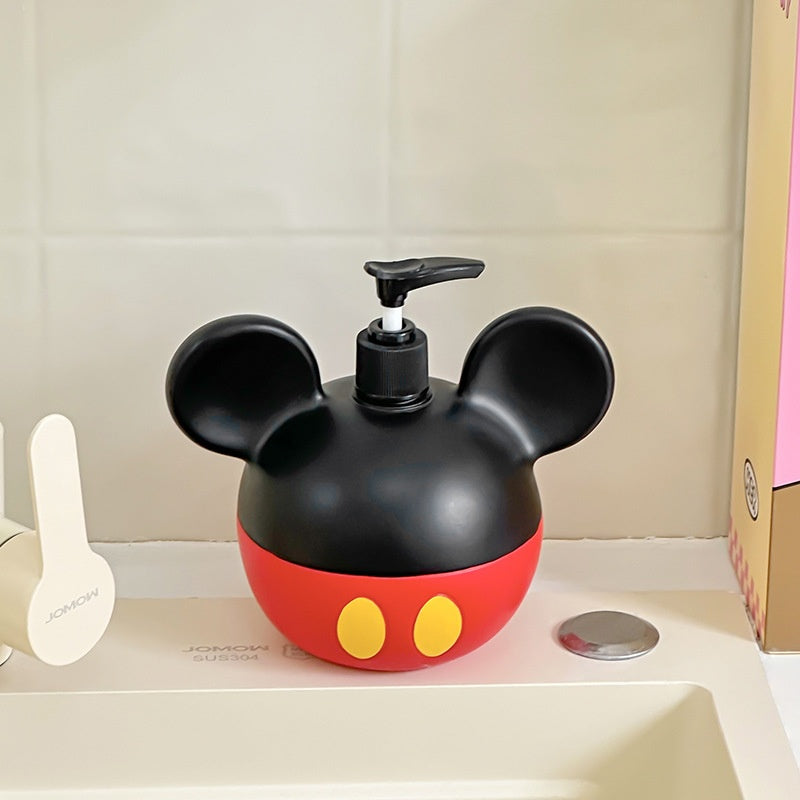 Cartoon Mario Mushroom Liquid Dispenser Bottle for Shampoo, Mickey Mouse Soap and Shower Gel Bottle with High Aesthetic Design